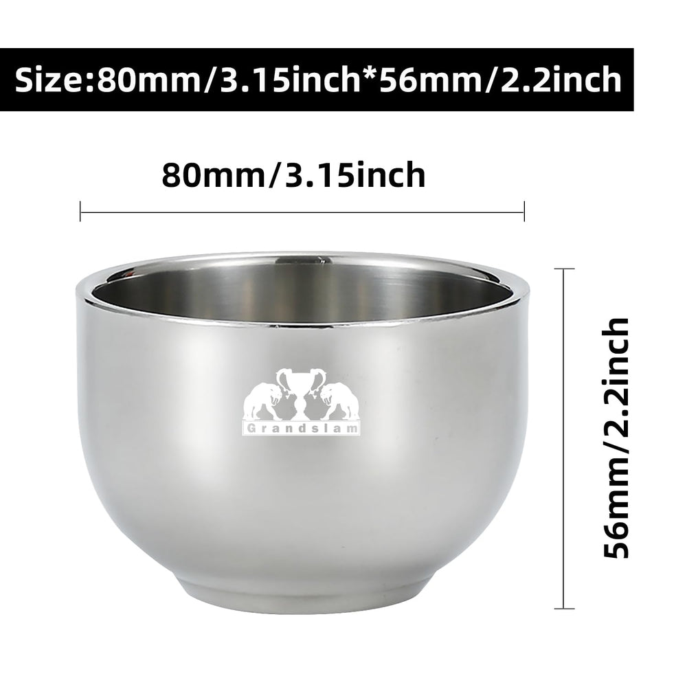 Grandslam shaving bowl with large capacity for dense foam.