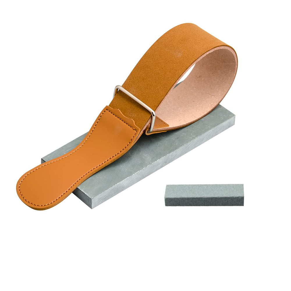Grandslam leather strop preserves blade edge with a professional finish