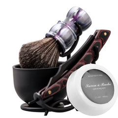 Grandslam shaving kit leather strop highlights durable edge care