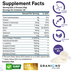 Granions biotin 10000mcg powder with measuring scoop
