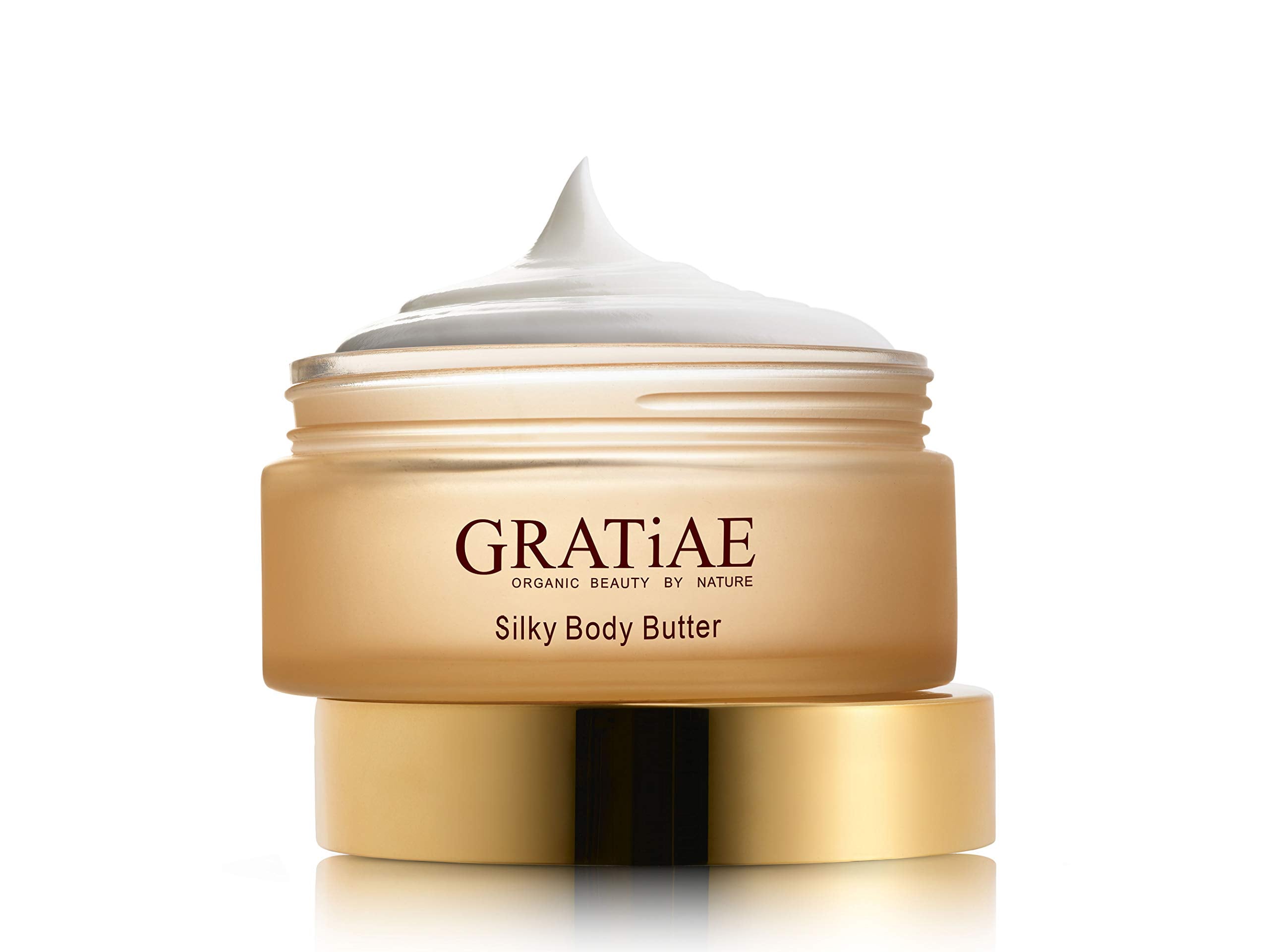 Gratiae silky body butter with passion fruit and lime for smooth, hydrated skin.