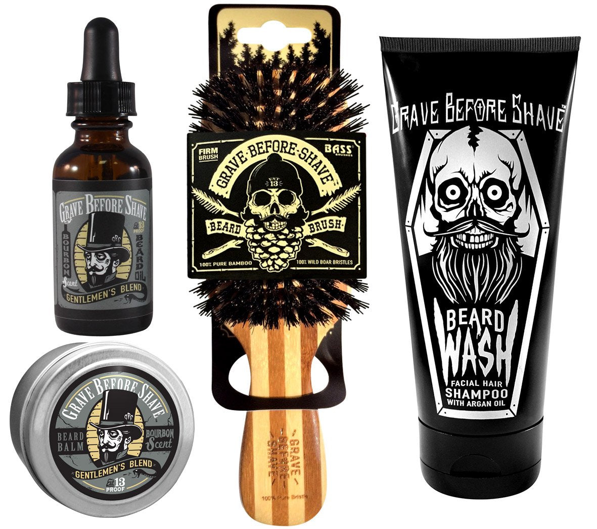 Grave Before Shave beard wash 6oz tube for refreshing cleanse and soft beard.