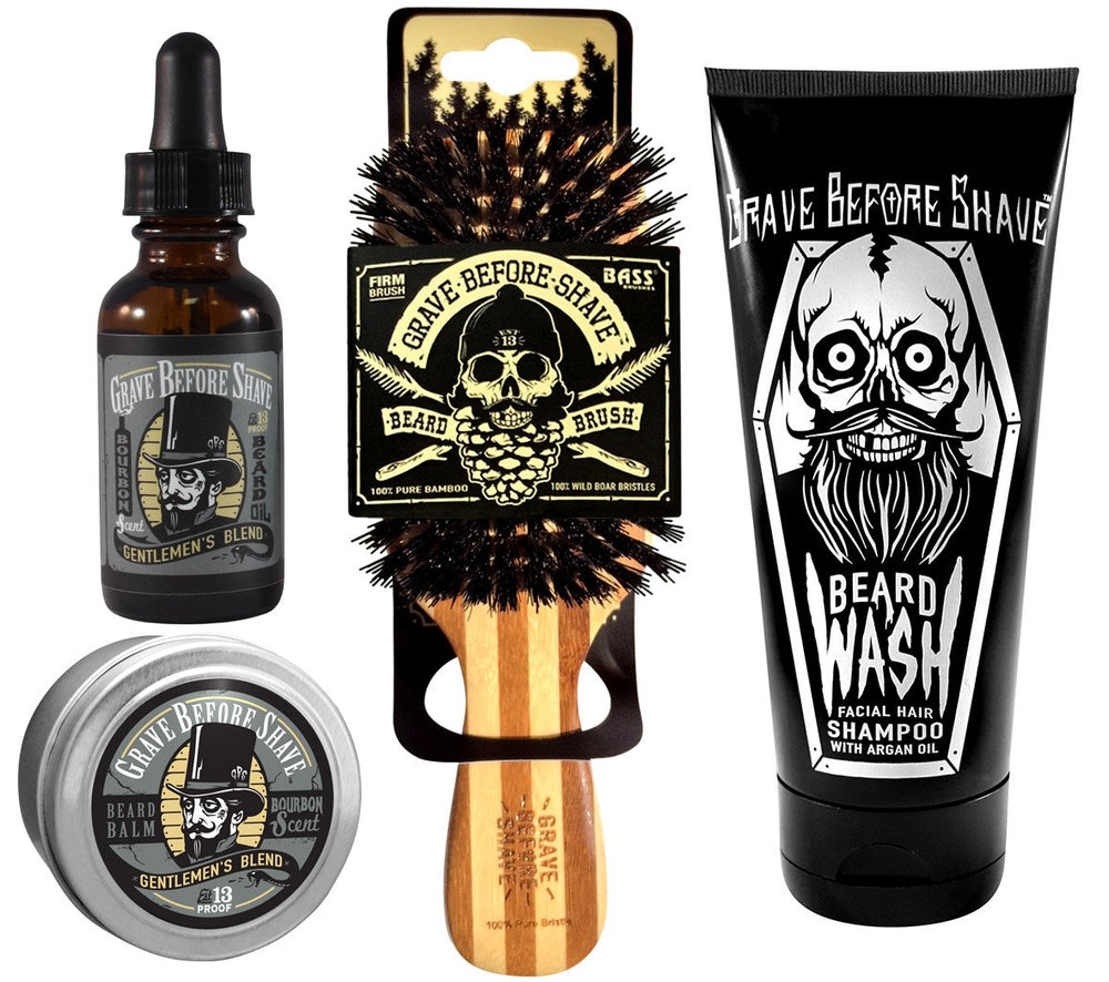 Grave Before Shave beard wash 6oz tube for refreshing cleanse and soft beard.