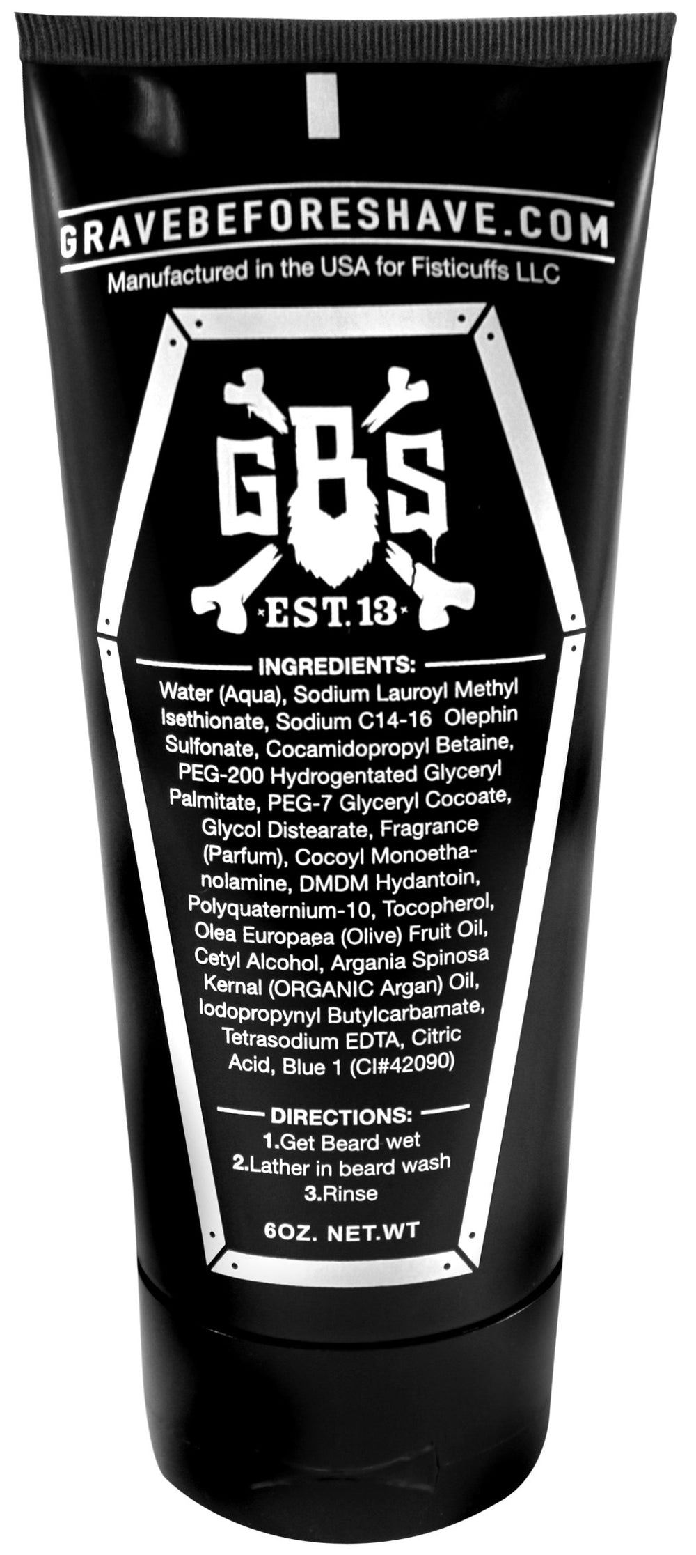 Grave Before Shave beard wash lather demonstrates cleansing and softening action.