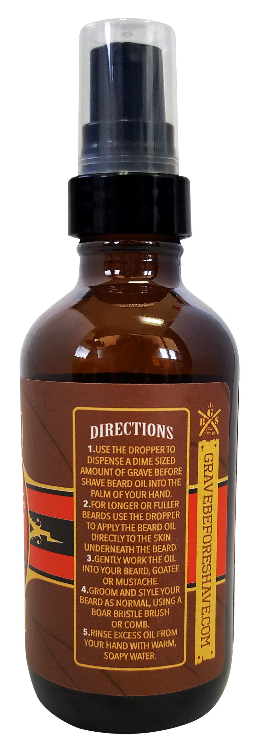 Grave Before Shave cigar blend beard oil application showing conditioning and shine