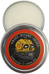 Grave Before Shave Fisticuffs Cigar Blend application showing smooth grooming