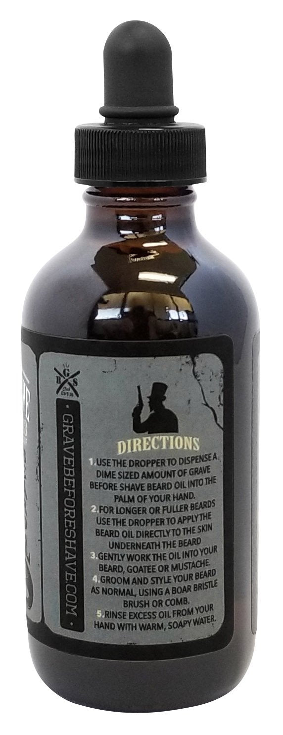 Dropper application on beard reveals quick absorption and even distribution