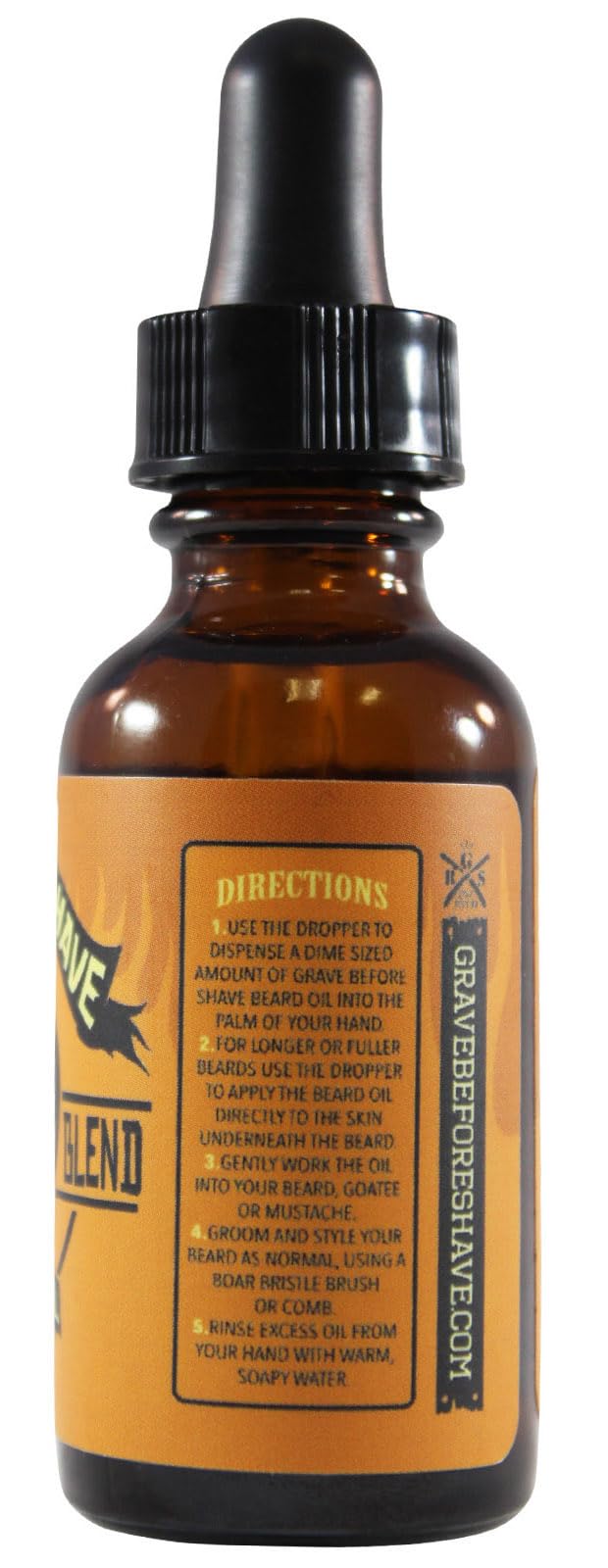 Grave Before Shave Viking Blend beard oil dropper for daily grooming.
