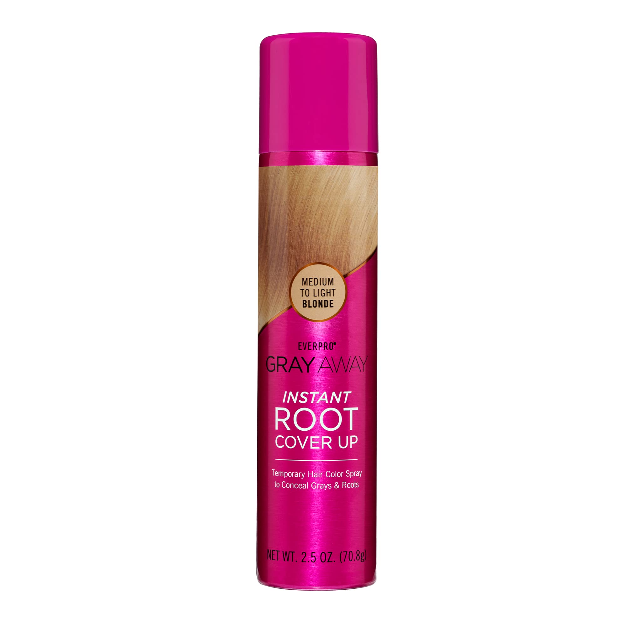 Gray Away EverPro root cover spray conceals gray regrowth quickly.