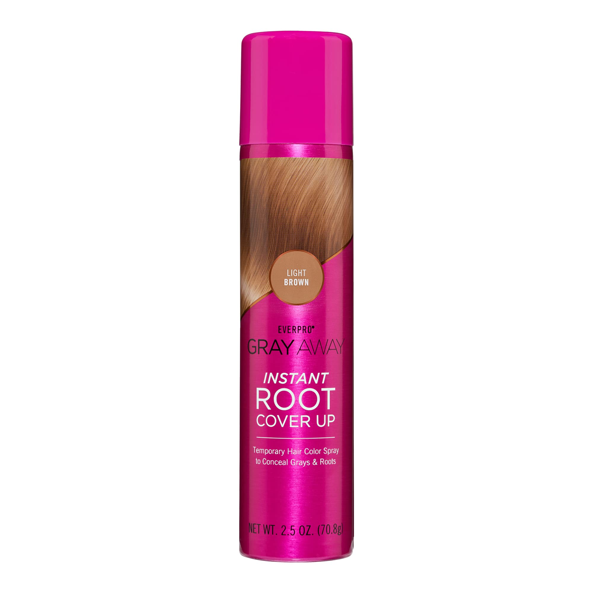 GRAY AWAY EverPro root cover spray for quick, natural root concealment.