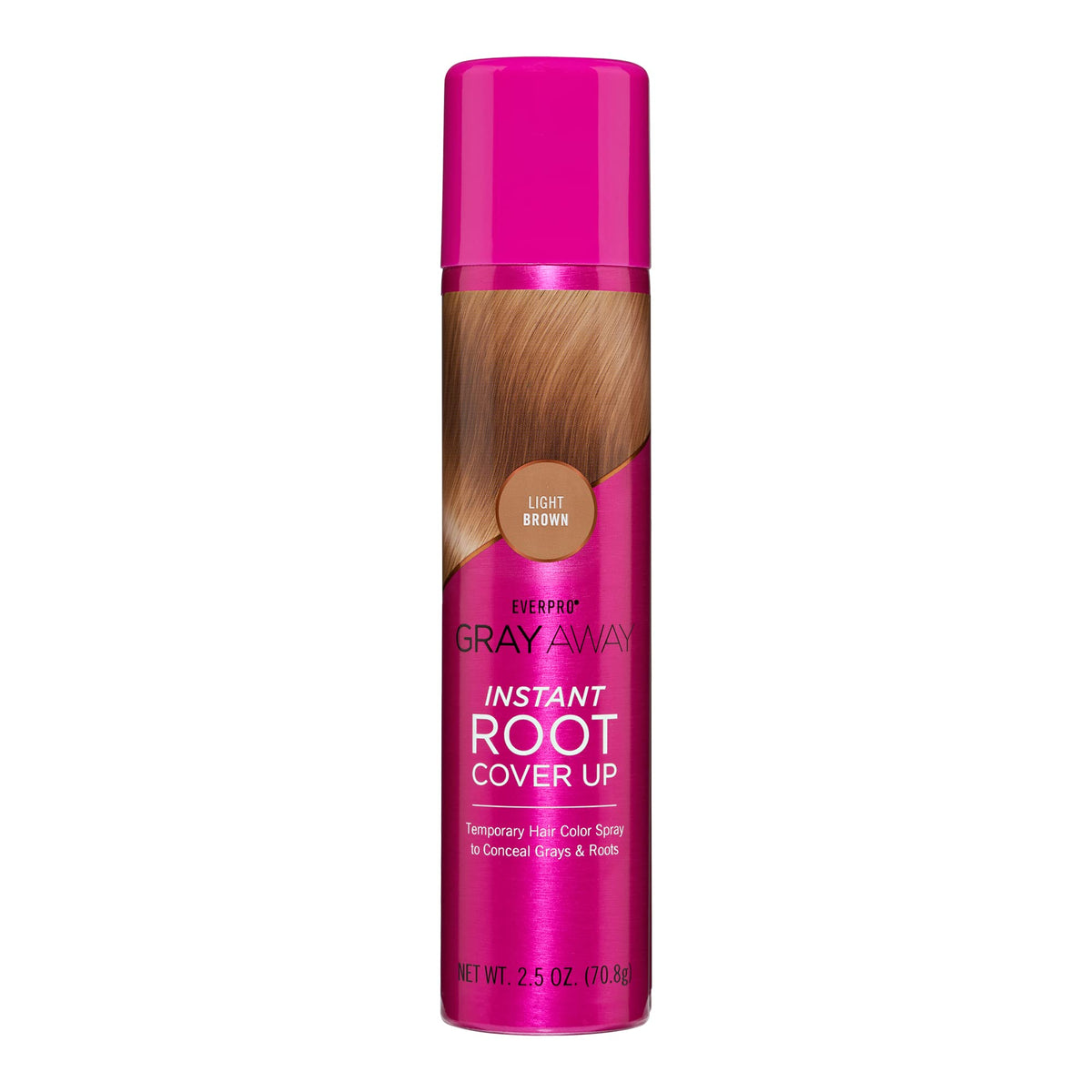 GRAY AWAY EverPro root cover spray for quick, natural root concealment.