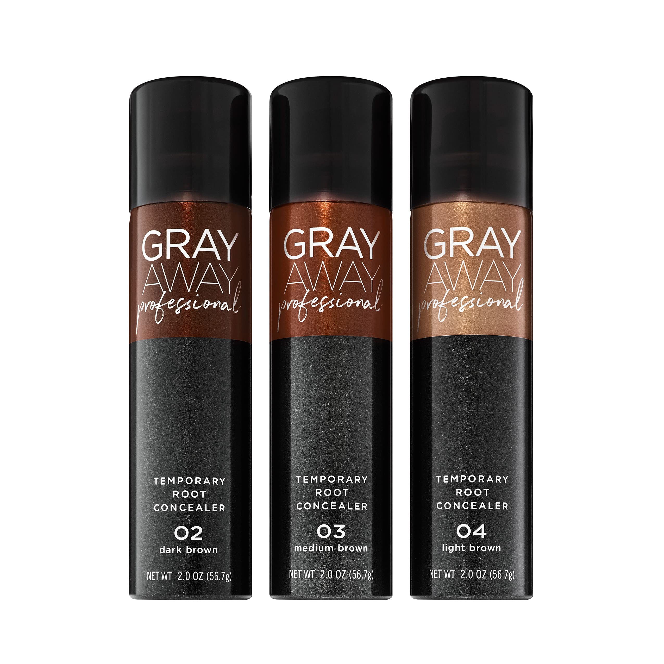 Gray Away Pro Root Concealer two-ounce bottle for travel use.