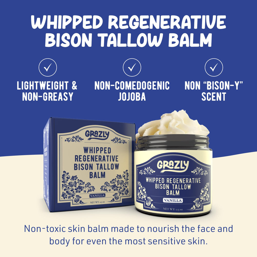Grazly balm applied to face for non-greasy hydration