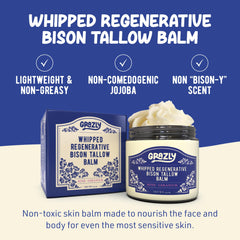 Grazly balm applied to the face for balanced hydration without pores clogging
