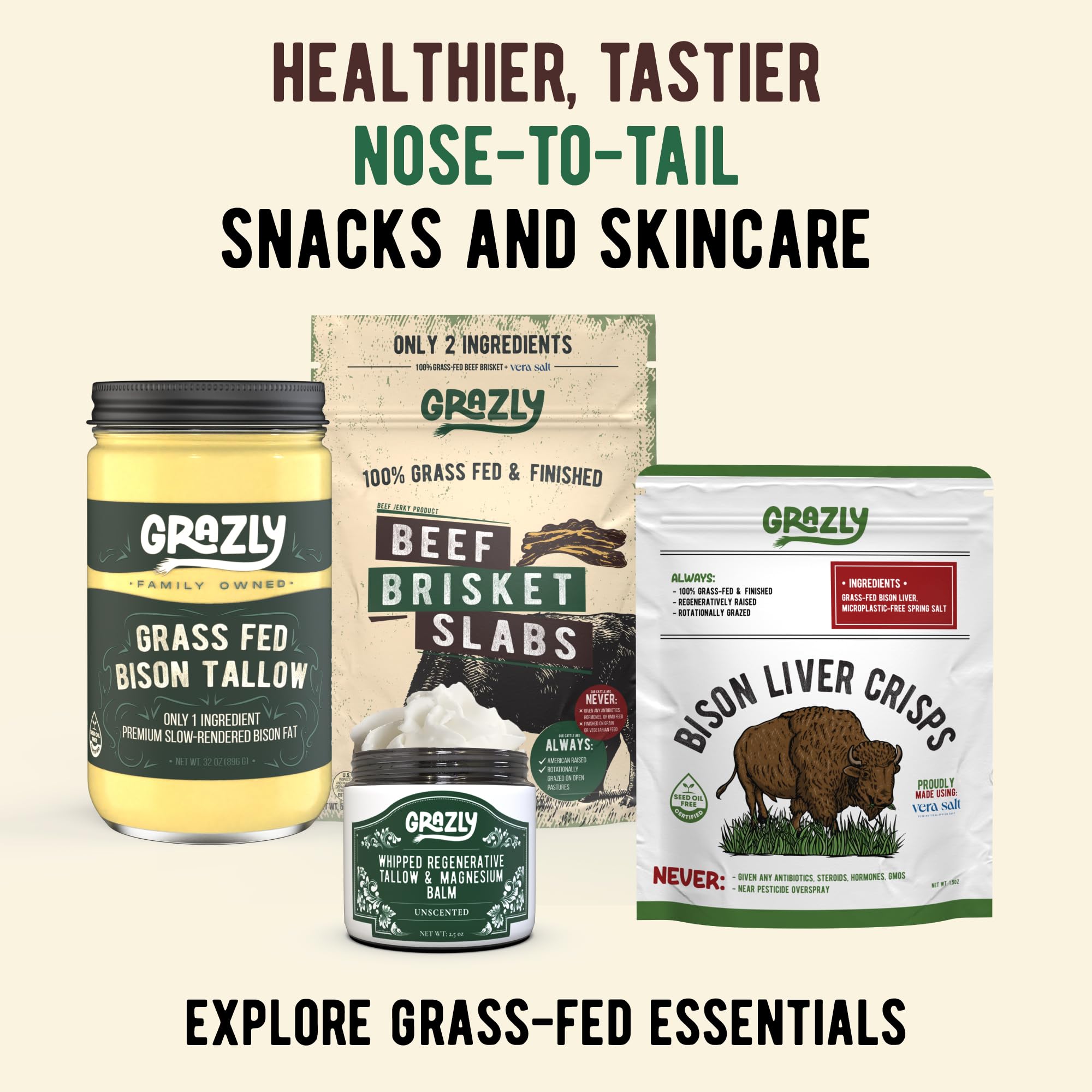 Grazly whipped balm texture, ideal for sensitive skin.