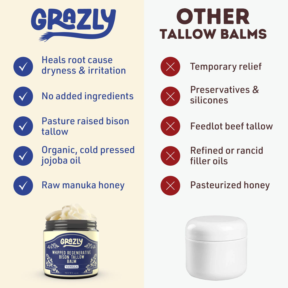 Packaging shot of Grazly balm in a sleek jar
