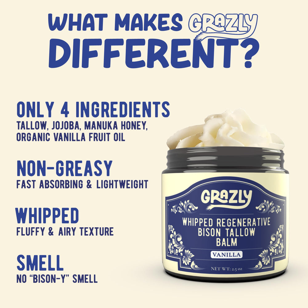 Texture swirl of Grazly balm showing fluffy, fast absorption