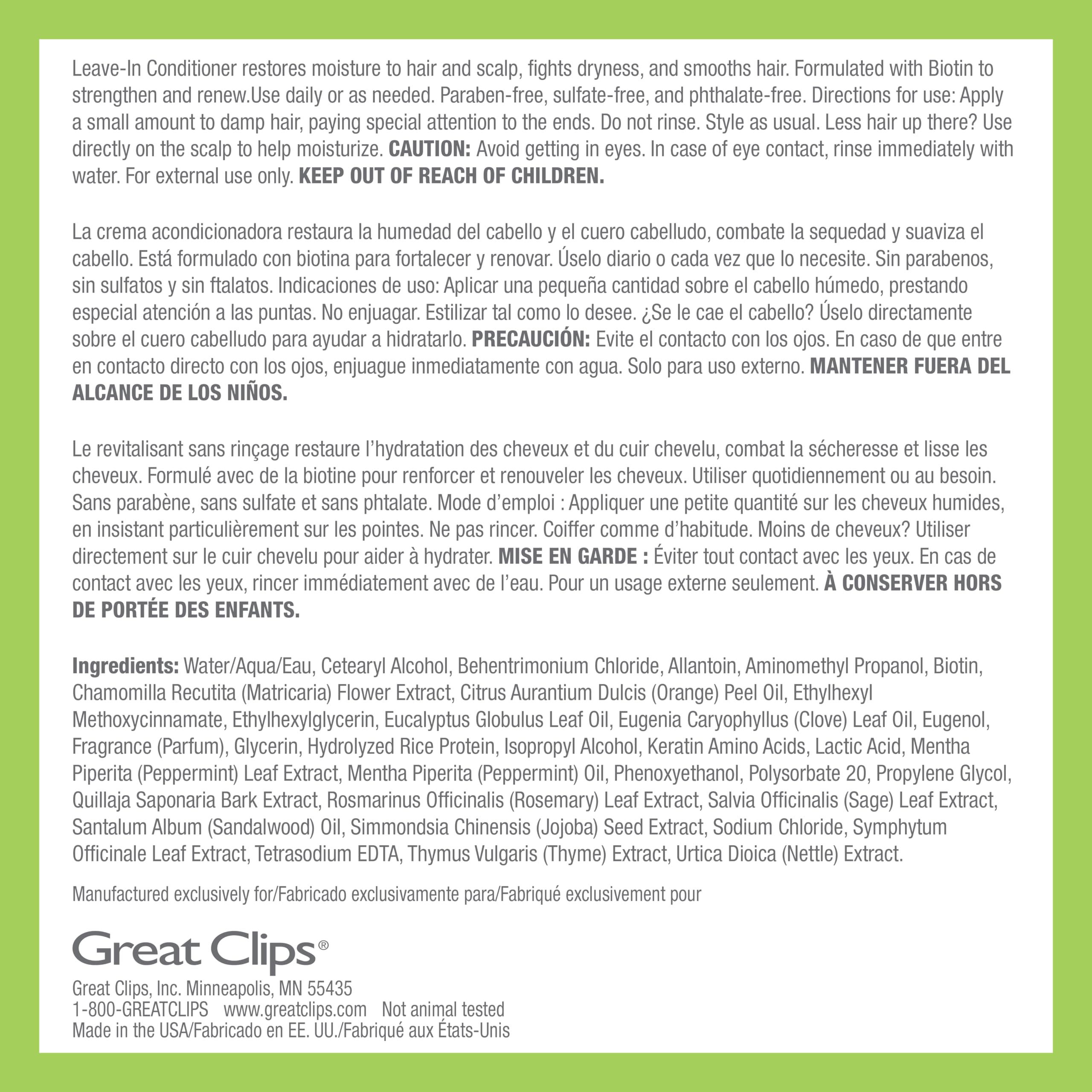 Great Clips Latitude pump dispenser highlights easy application for grooming.