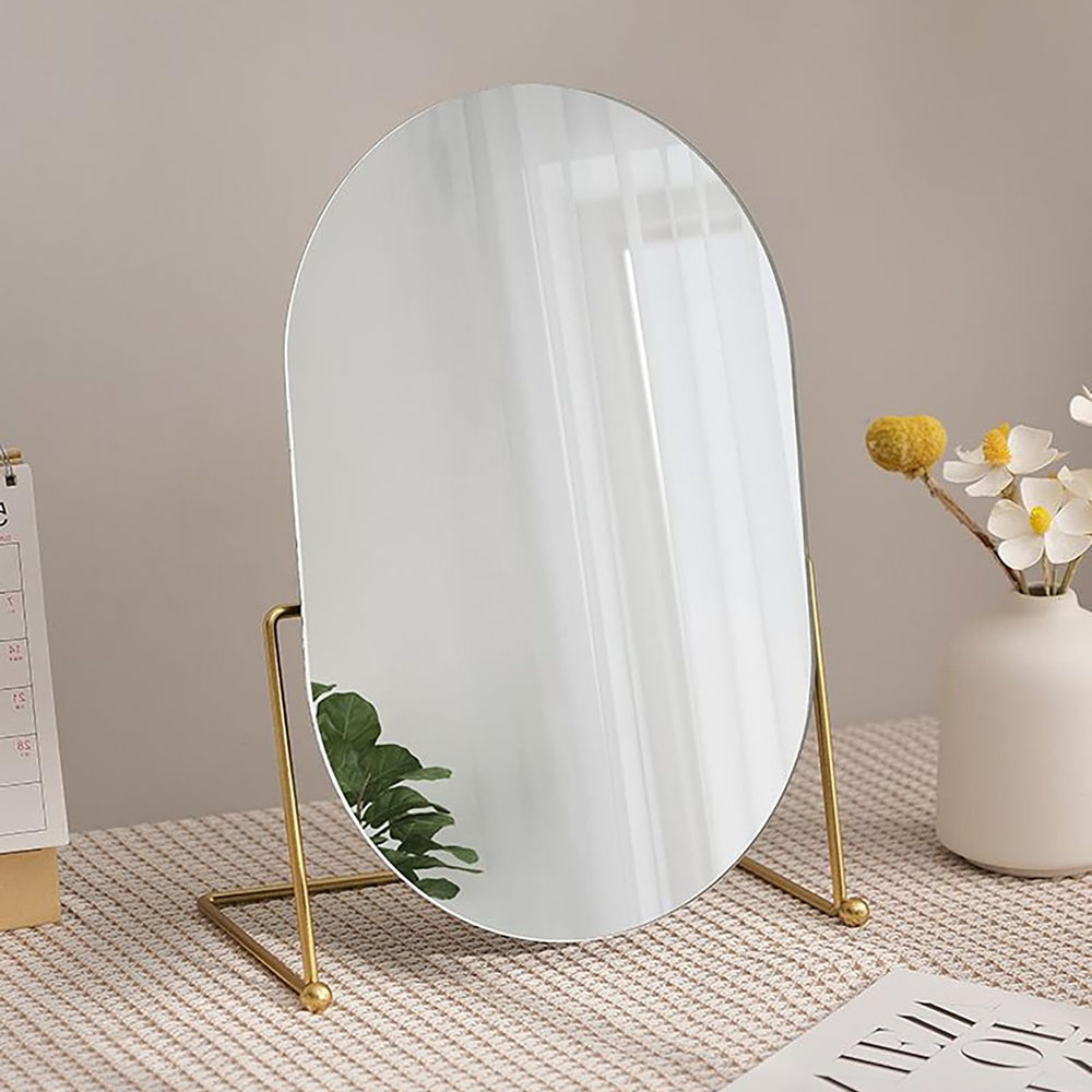 GREATCICI vanity mirror with 360‑degree rotation for the perfect angle.