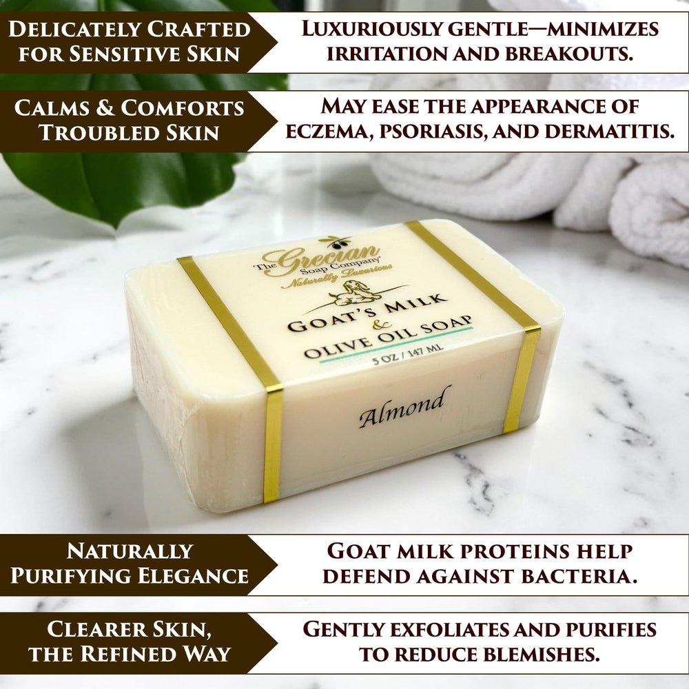 The Grecian Soap Company almond-suds hydrate and soothe daily