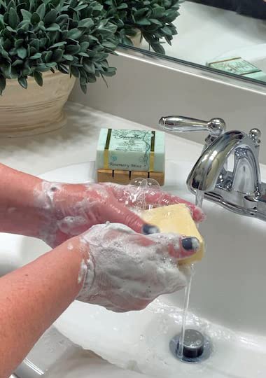 Grecian Island Citrus soap bar lather nourishes daily skin hydration.