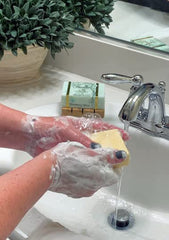 Grecian Island Citrus soap bar lather nourishes daily skin hydration.