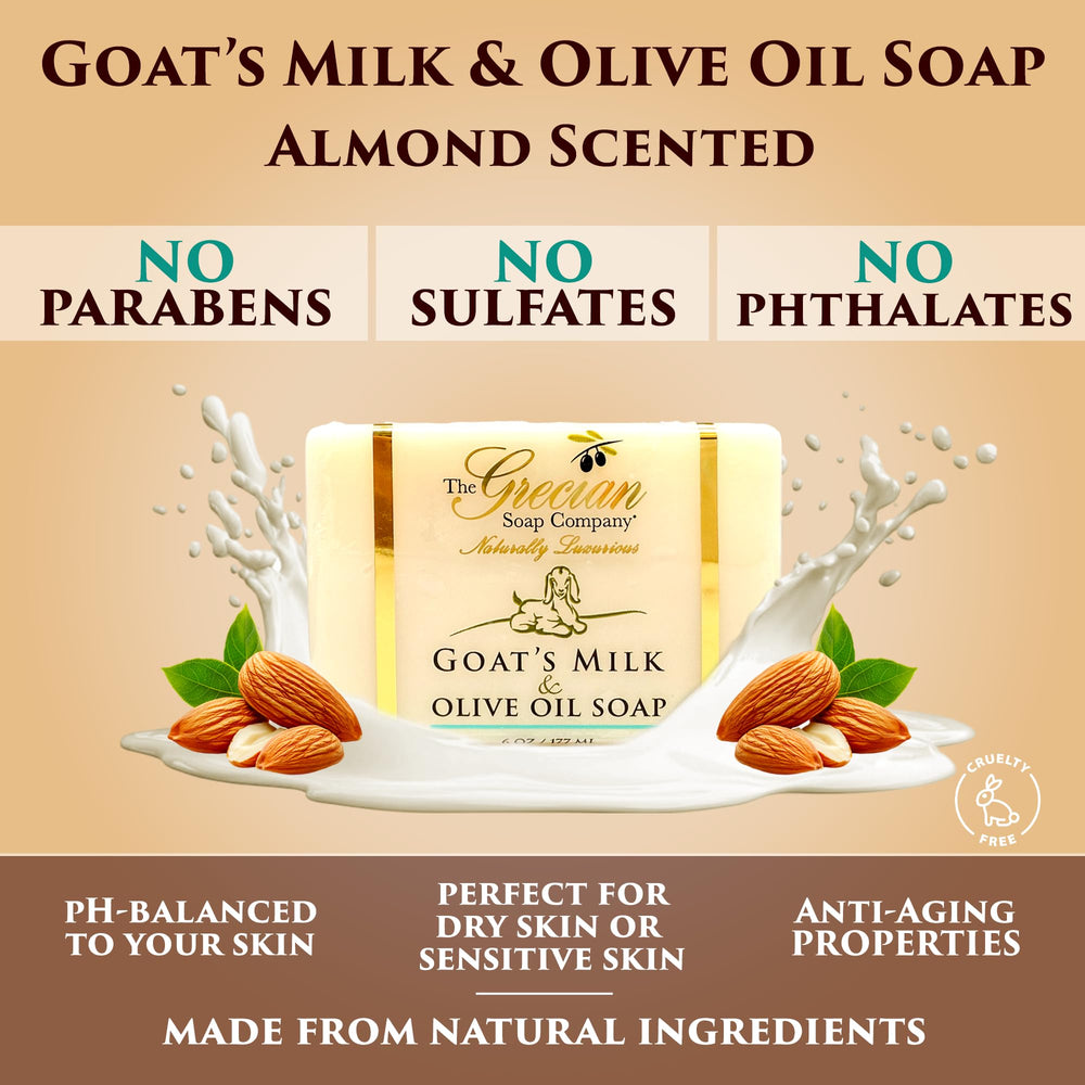 The Grecian Soap Company handmade in USA, natural ingredients.