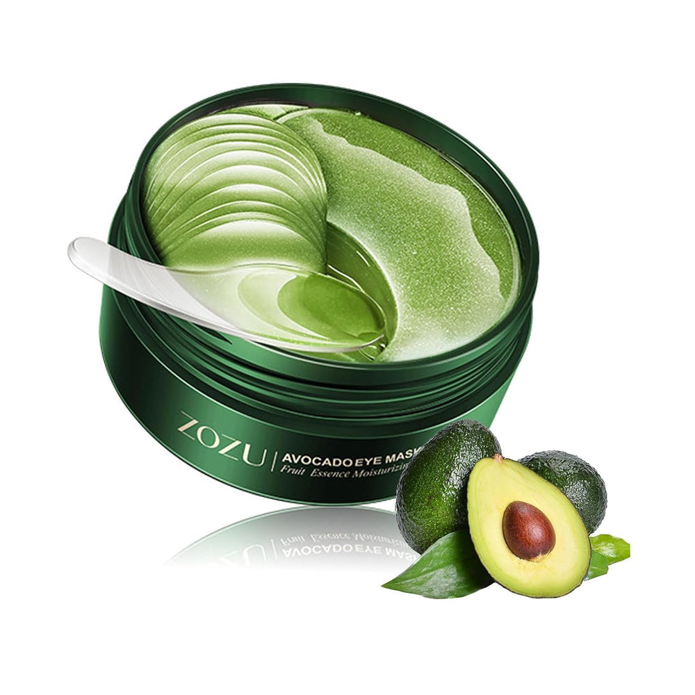 Green Cosmos 24k under-eye patches close-up highlighting gold-infused texture