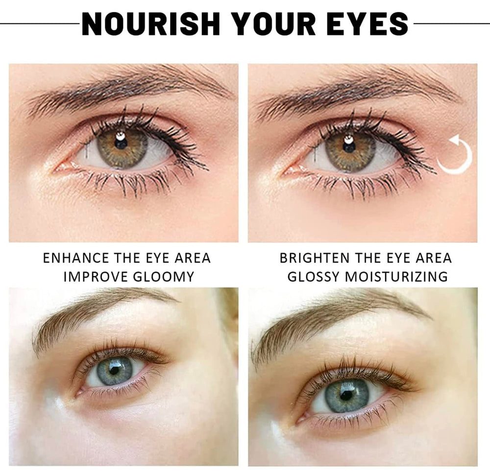 Green Cosmos after-use glow under-eye area suggesting refreshed look
