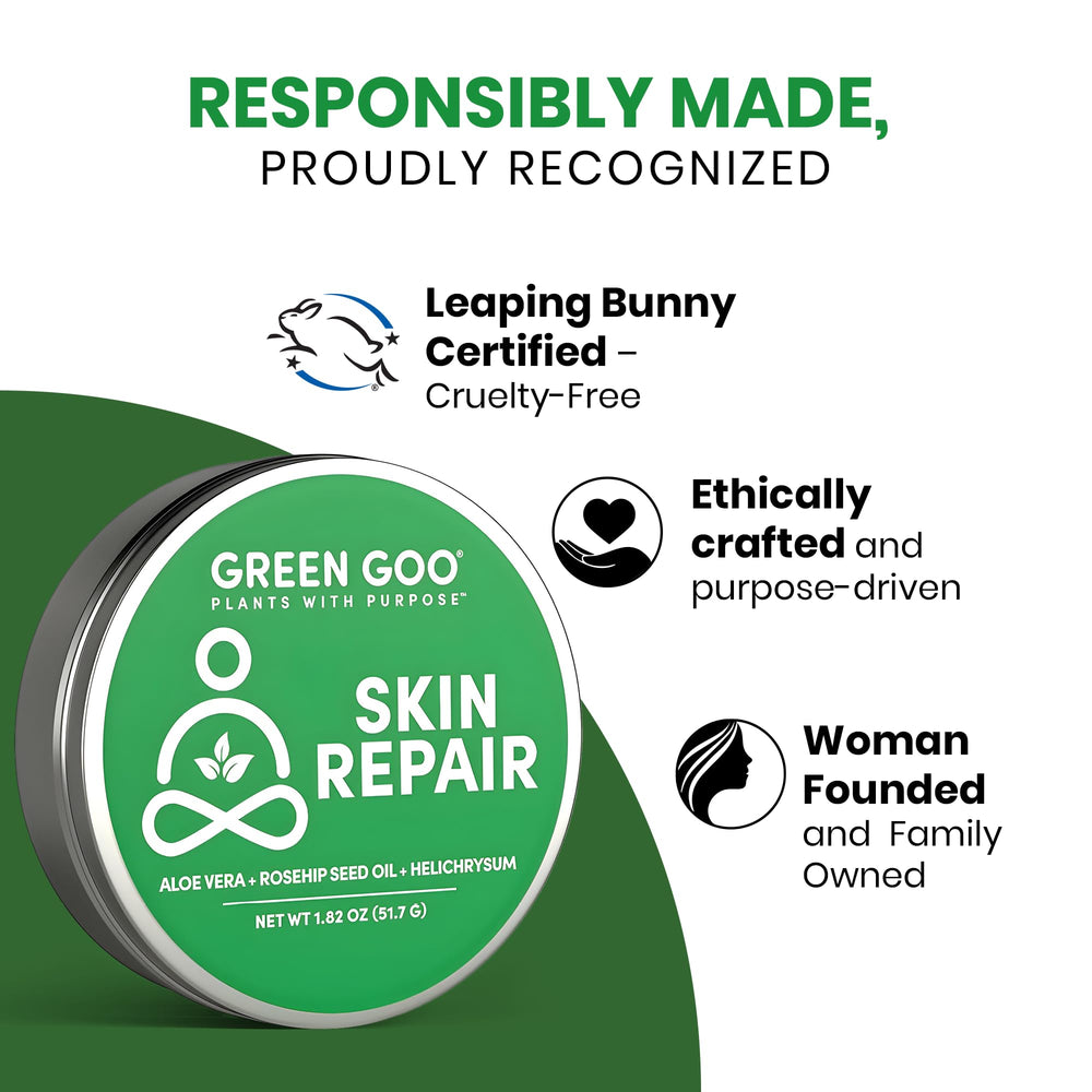 Green Goo Skin Salve after sun exposure for gentle relief