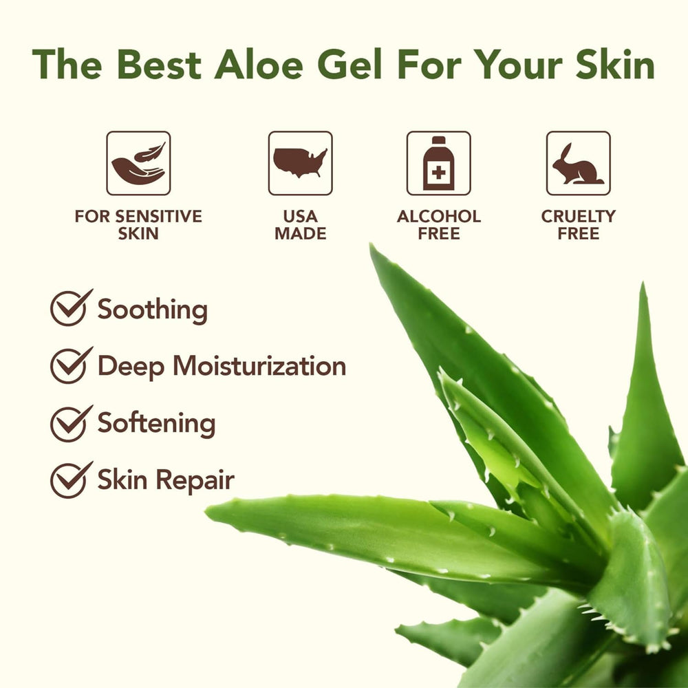 Green Leaf Naturals Amazing Aloe Gel application demonstrates easy, non-sticky nourishment for skin