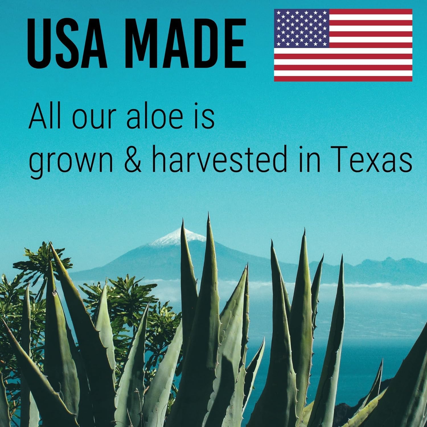 Green Leaf Naturals Aloe Gel bottle labeled made in USA