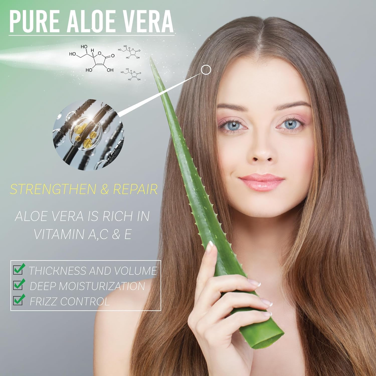 Close-up of Aloe Gel texture from Green Leaf Naturals for purity