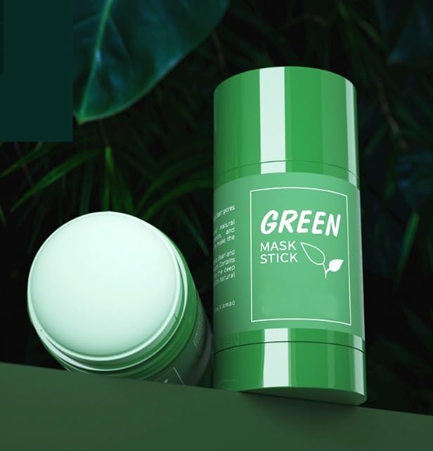 Green Mask Stick texture and applicator ensure smooth, even coverage.