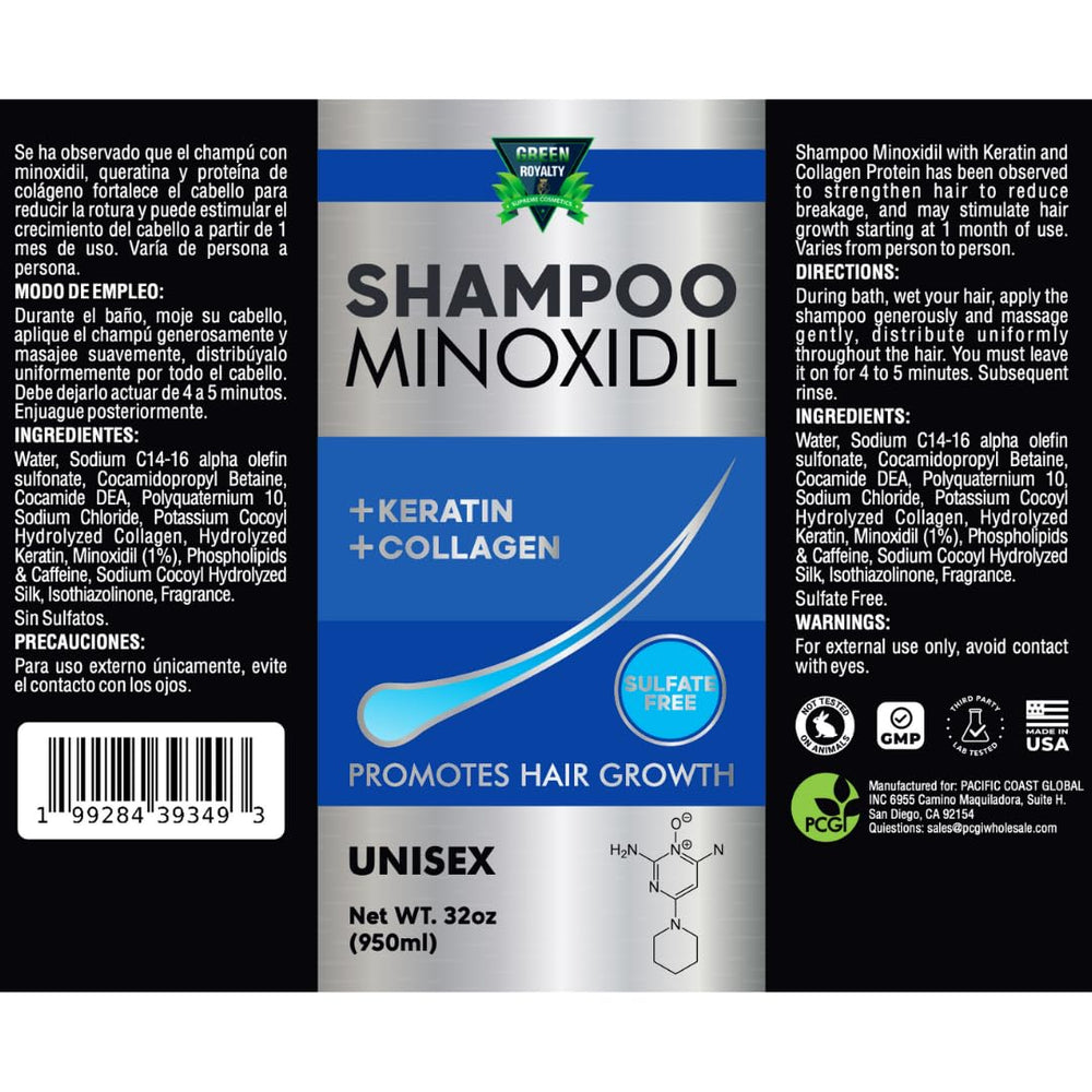 GREEN ROYALTY unisex shampoo suitable for men and women.