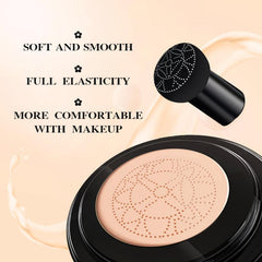 Green Tomato Luvie Glow cushion applying technique demonstrates even tone.