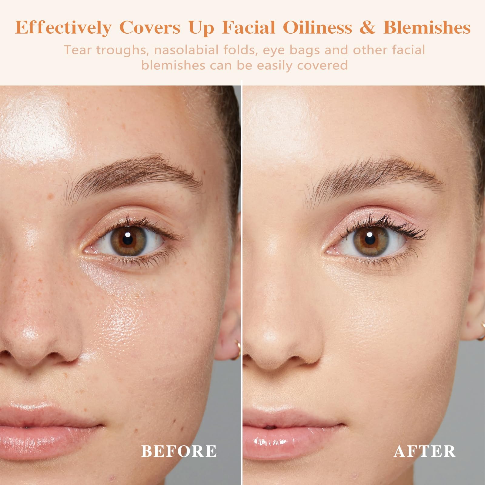 Green Tomato Luvie Glow foundation swatch shows dewy, second-skin finish.
