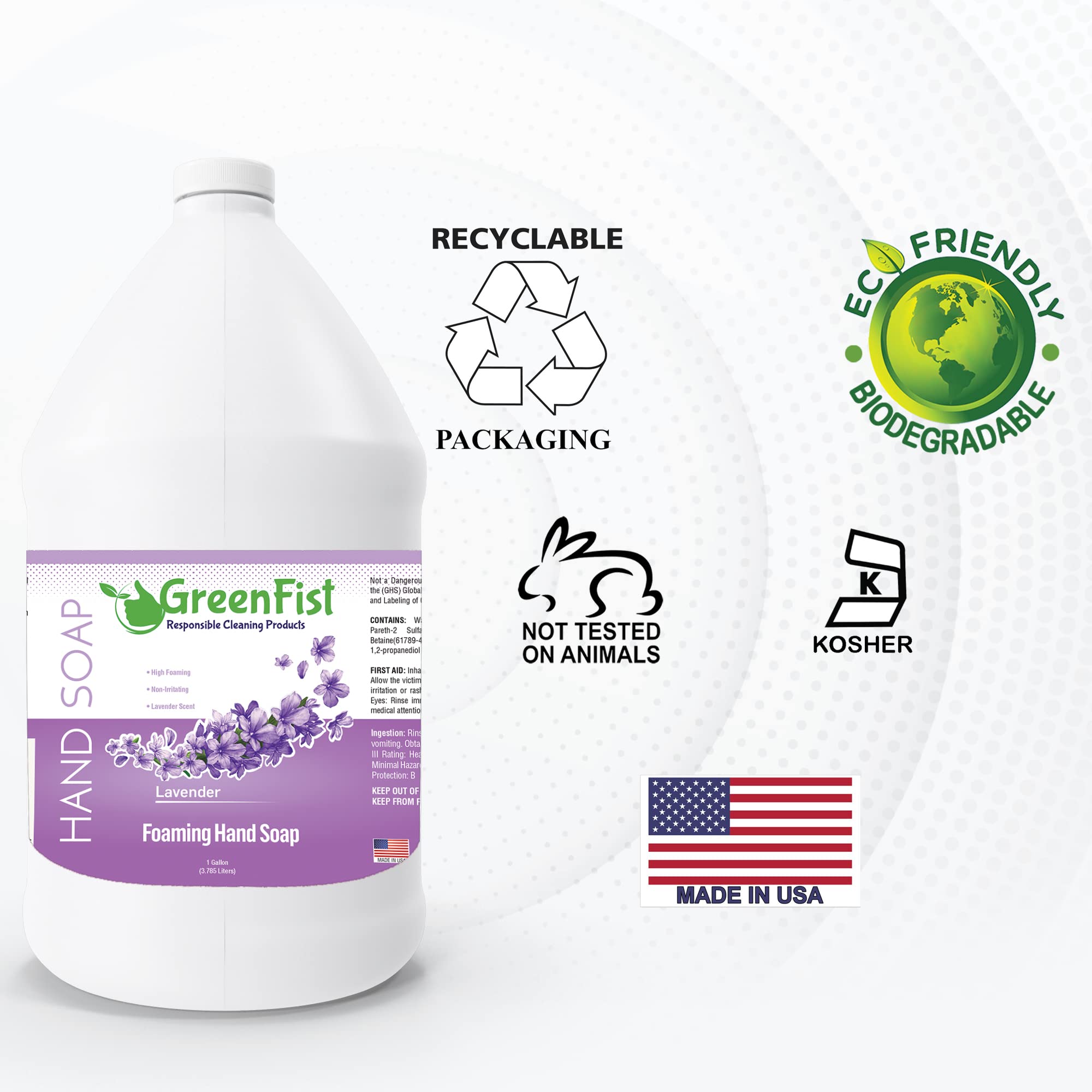 GreenFist biodegradable and kosher formula fits eco-conscious households.