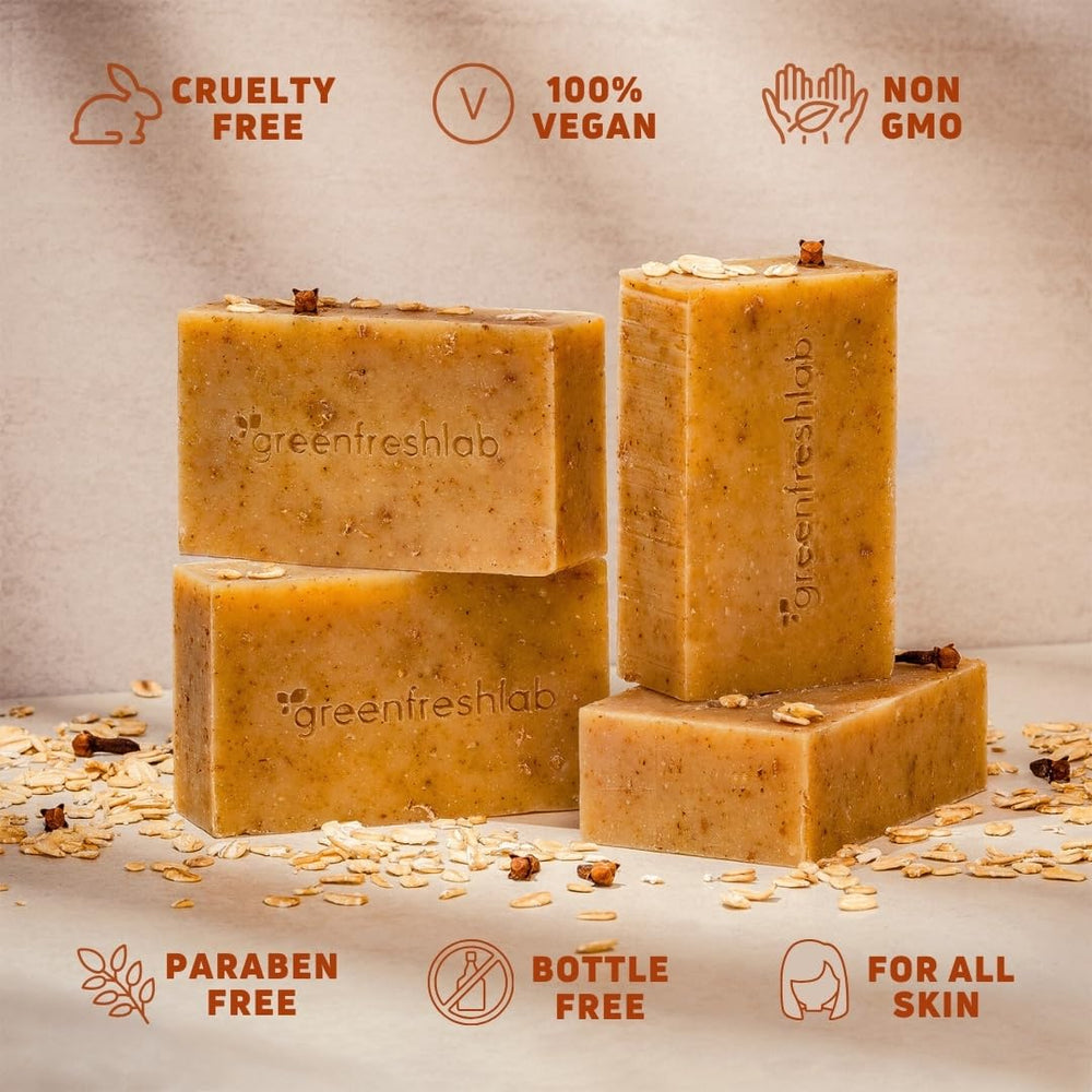 Greenfreshlab vegan, non-toxic skincare soap reinforces ethical choices.