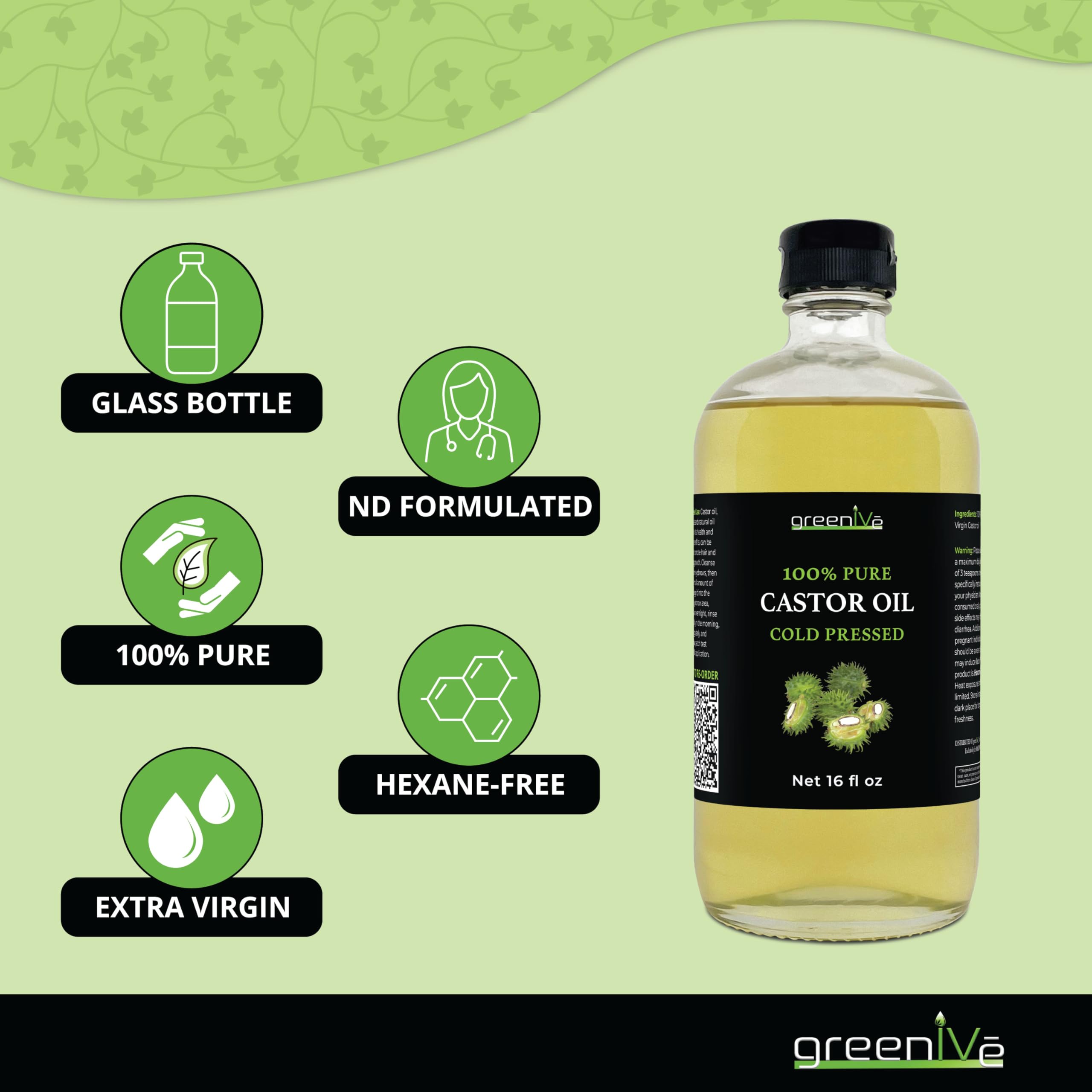 GreenIVe castor oil eyebrow brush aids natural brow conditioning
