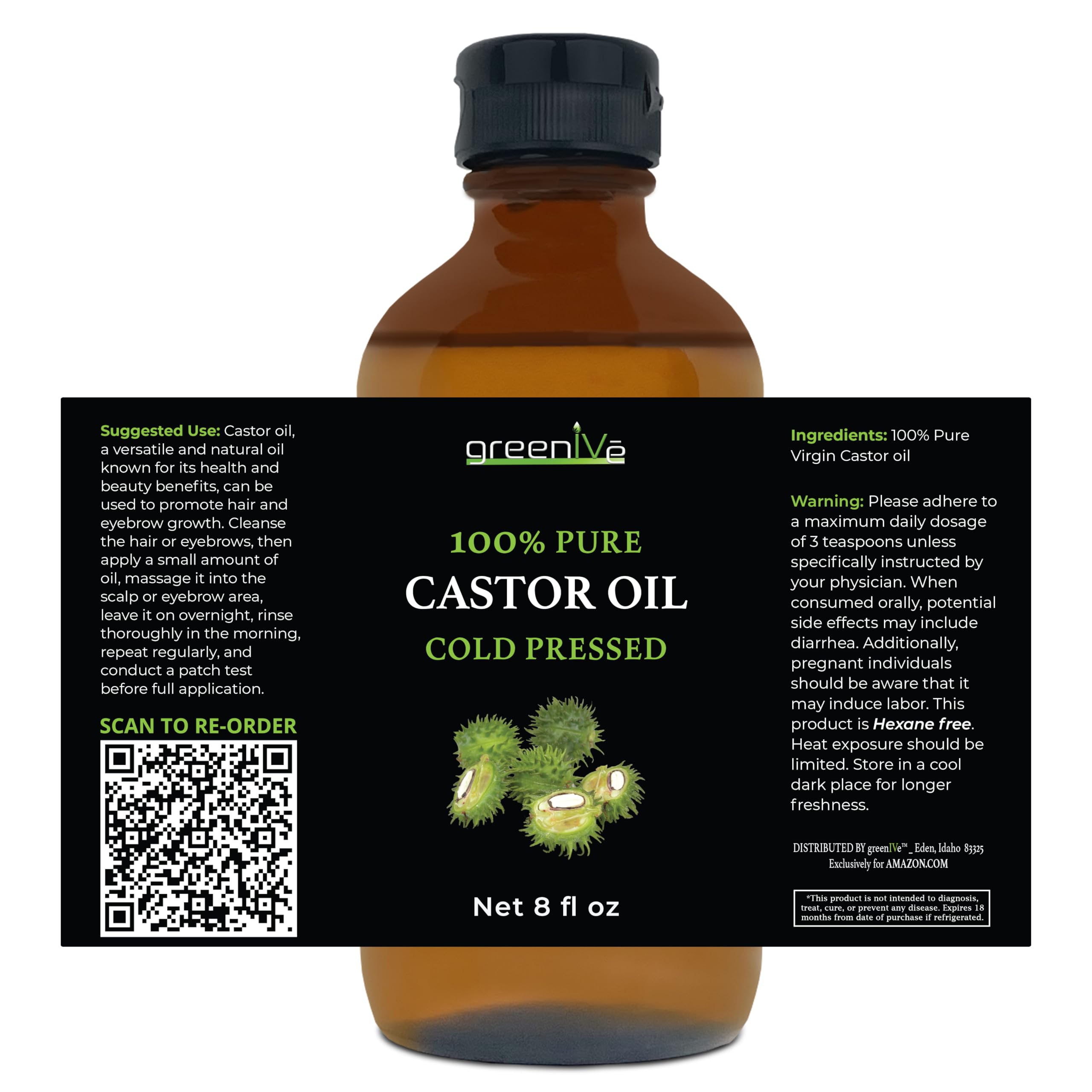 GreenIVe castor oil mascara wand aids precise lash conditioning.