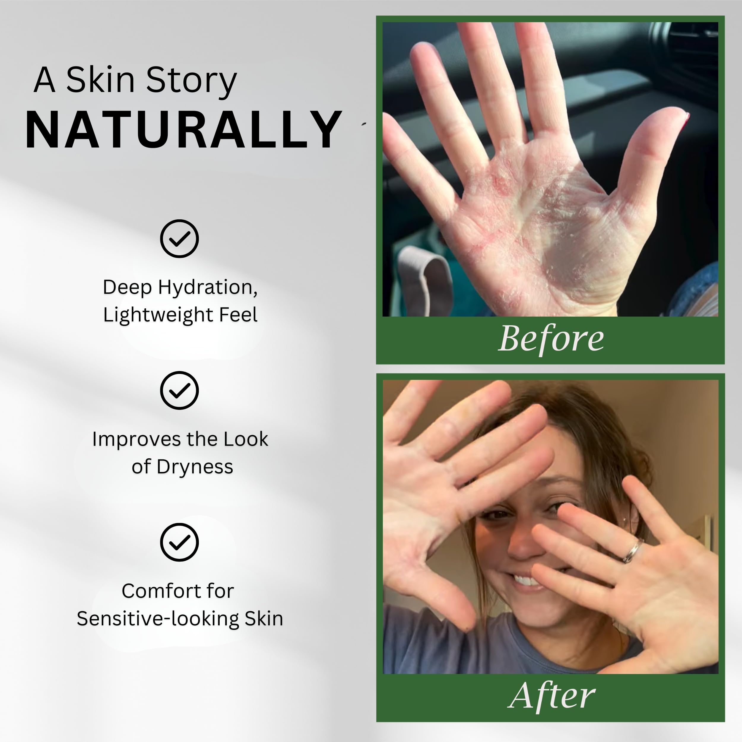 Greenstead Naturals unscented herb-infused tallow balm ready for sensitive skin.