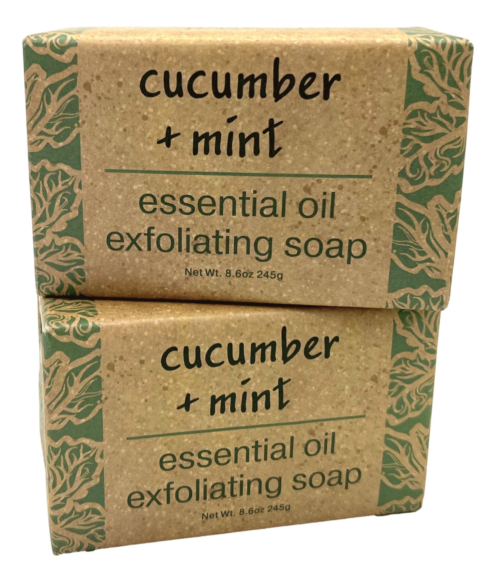 Greenwich Bay exfoliating bar with cucumber mint for a refreshing cleanse and gentle exfoliation.