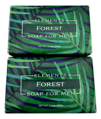 Greenwich Bay Forest Elements Soap front view, masculine design and forest-inspired fragrance