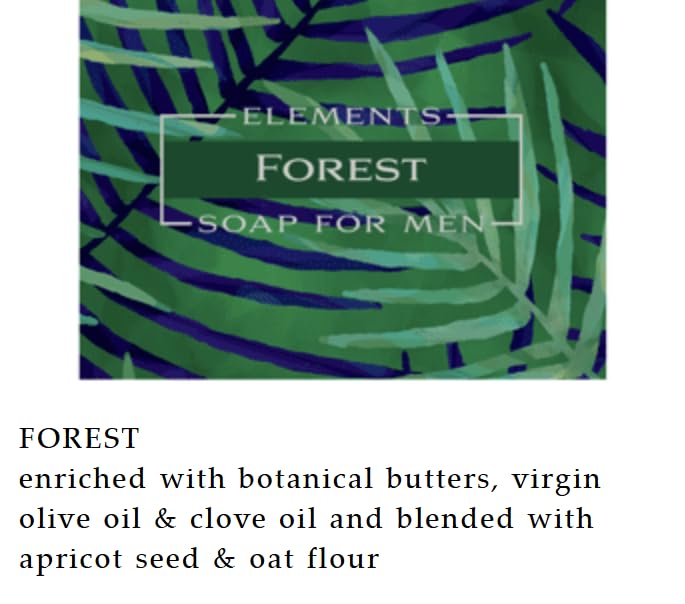 Greenwich Bay Forest Elements Soap exfoliating particles with apricot seed and oat flour