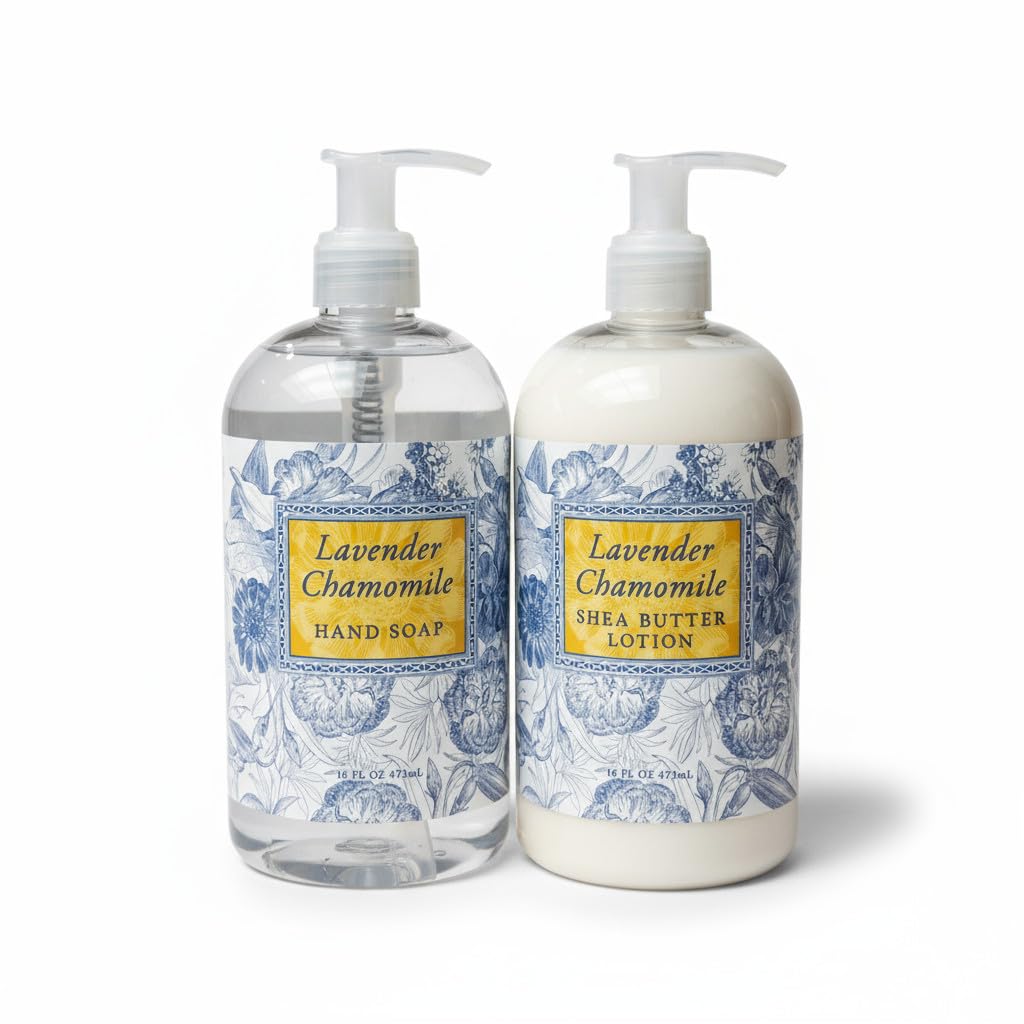 Greenwich Bay Lavender Chamomile set at sink for easy access