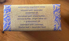Lavender buds and thyme leaf infusion deliver calming aroma.