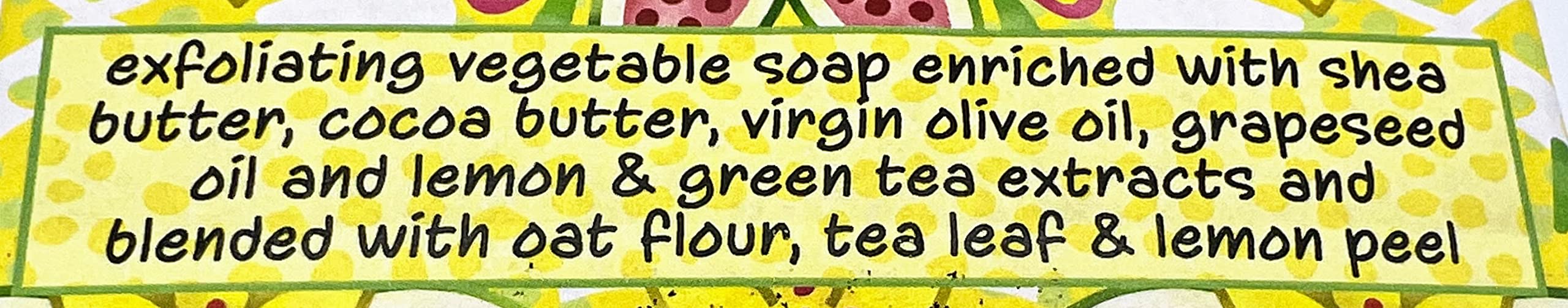 Greenwich Bay Lemongrass Tea Soap bar enriched with shea and cocoa butters for moisturized skin