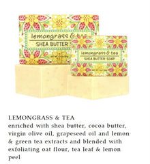 Greenwich Bay Lemongrass Tea Soap, fragrant daily shower bar for fresh mornings