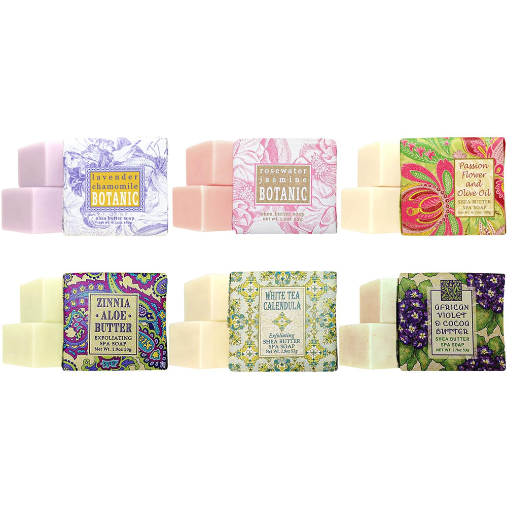 Greenwich Bay Soap Lavender Chamomile mini bar provides relaxing scent and skin nourishment.